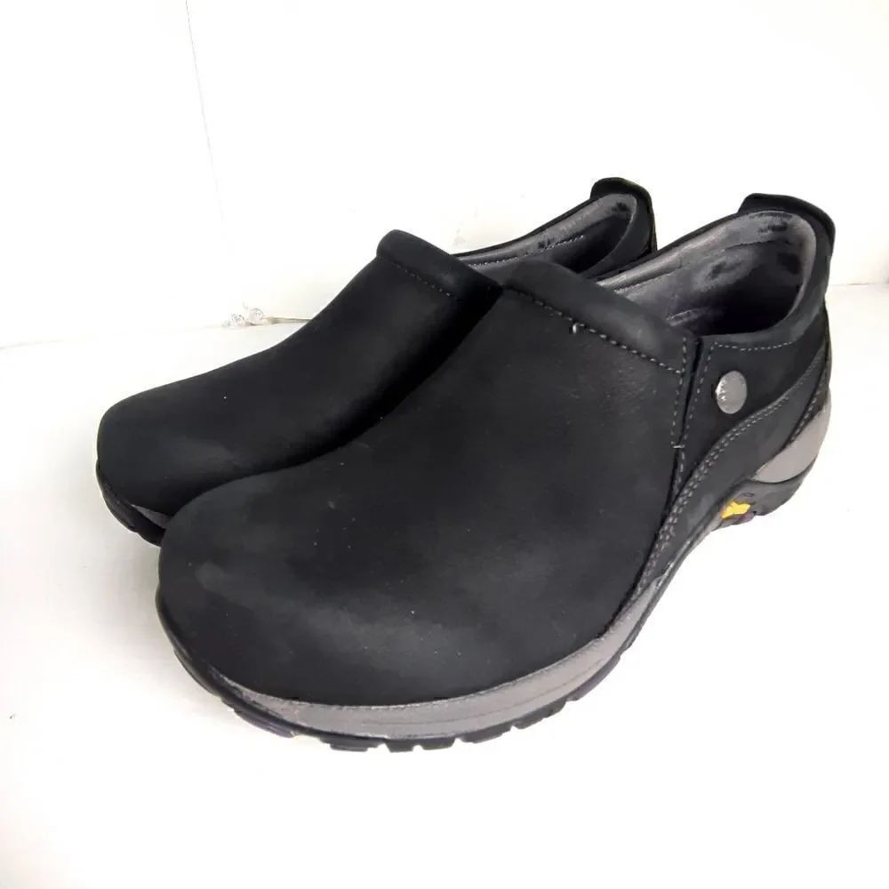 Dansko Women's Patti Eu36 Us5-5,5 Black Leather Vibram Waterproof Slip on Shoes